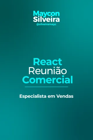 Aula: React: reunião comercial