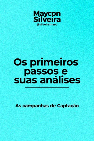 Aula: Os primeiros passos e suas análises